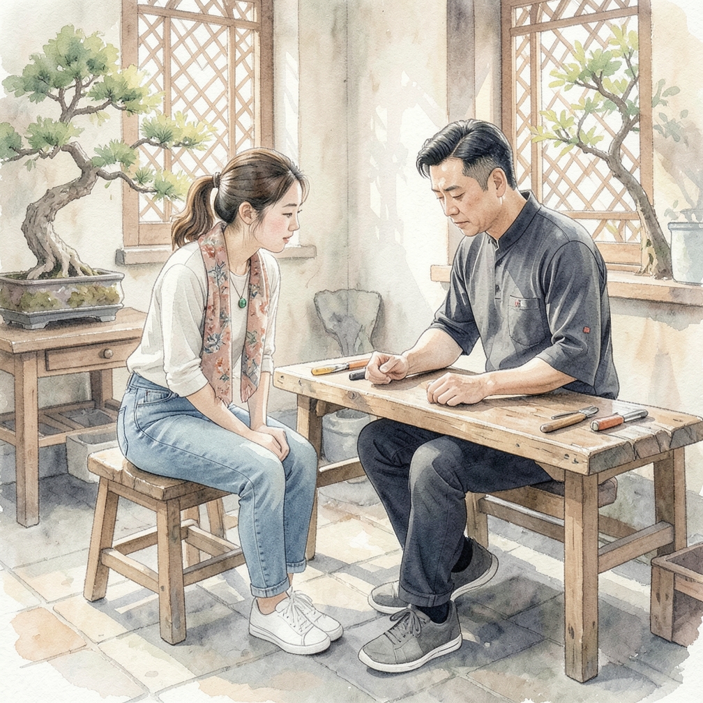 耐心等待他的回应