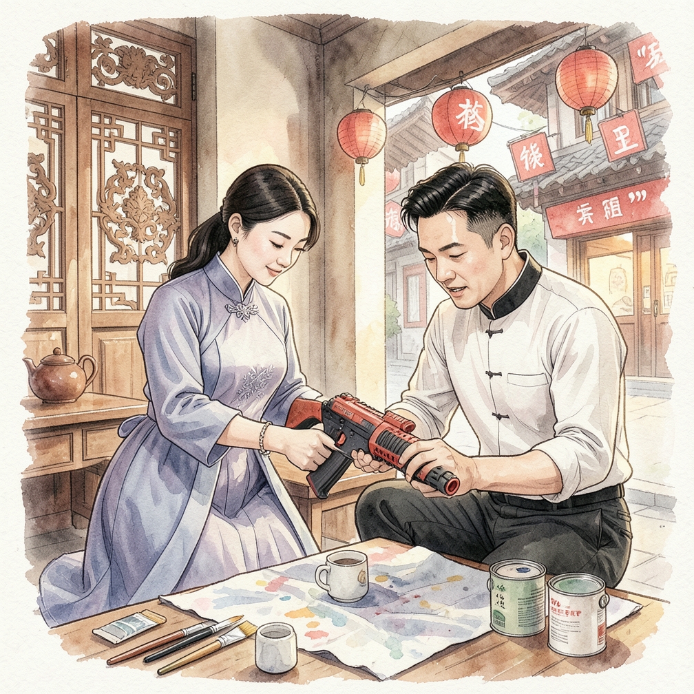 如何逐步喷涂 Nerf 枪