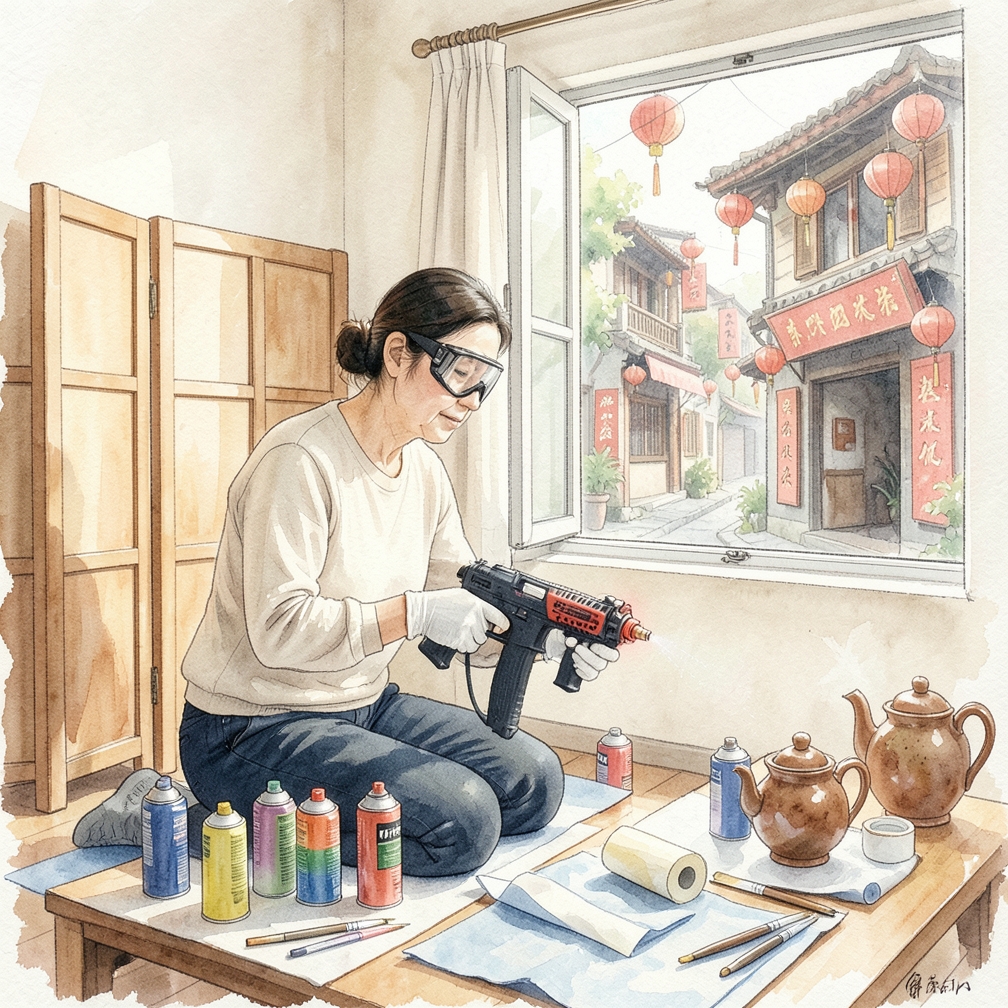 准备喷涂所需的材料