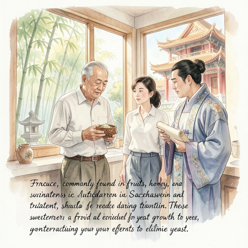 在治療初期減少糖分和人工甜味劑的攝入