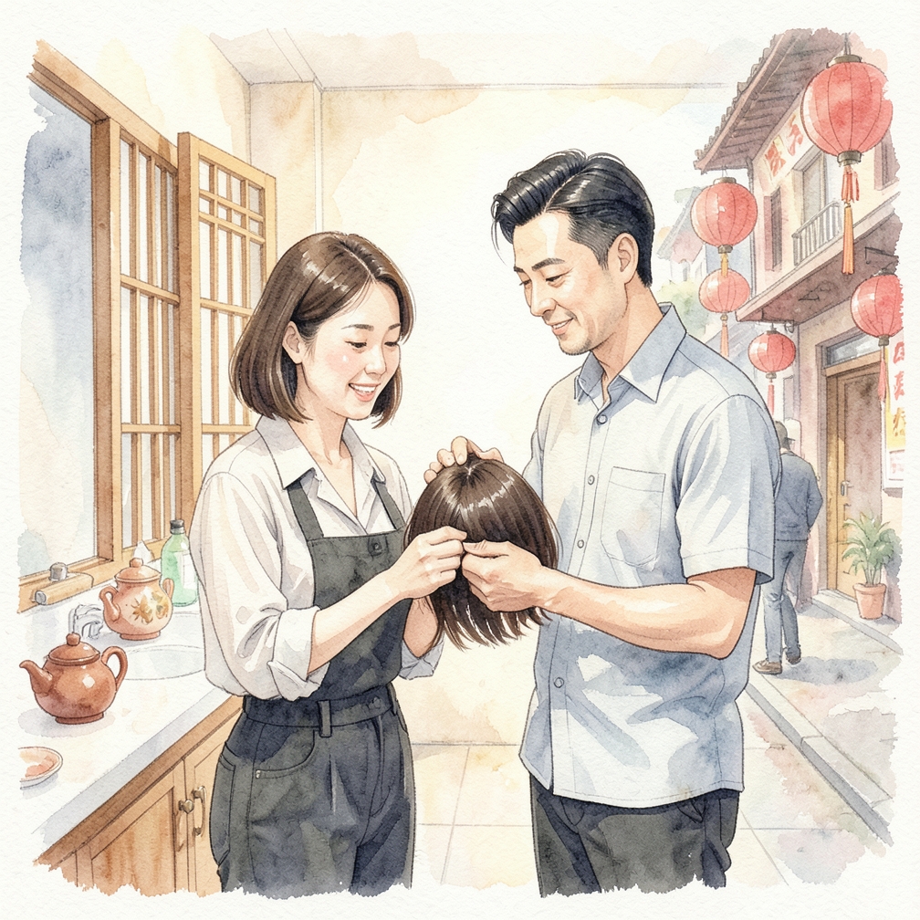 如何制作假发套的步骤