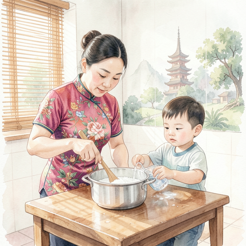 加入水