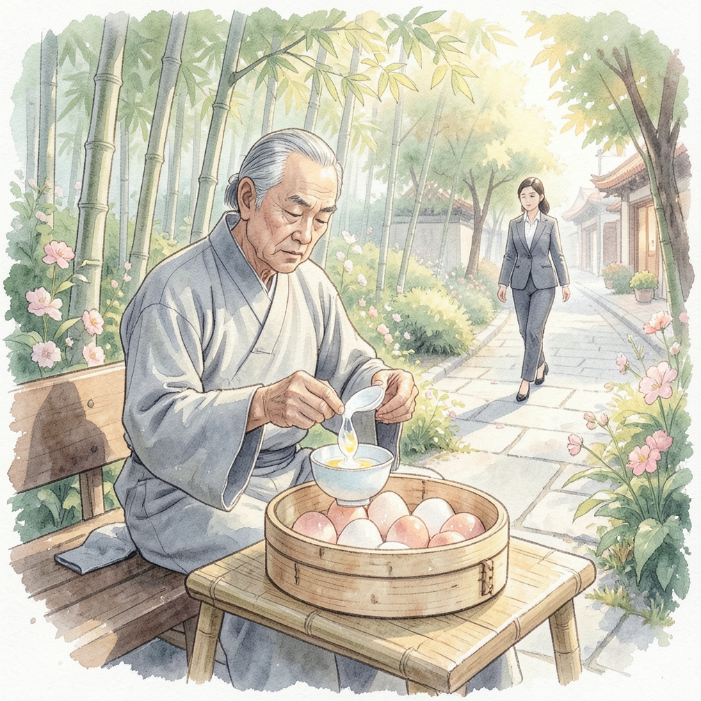 先观察蛋清的质地与颜色