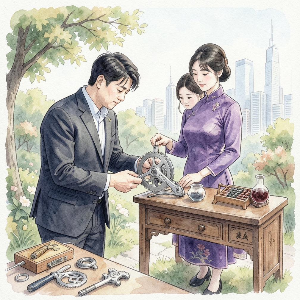 如何逐步调整Shimano前变速器