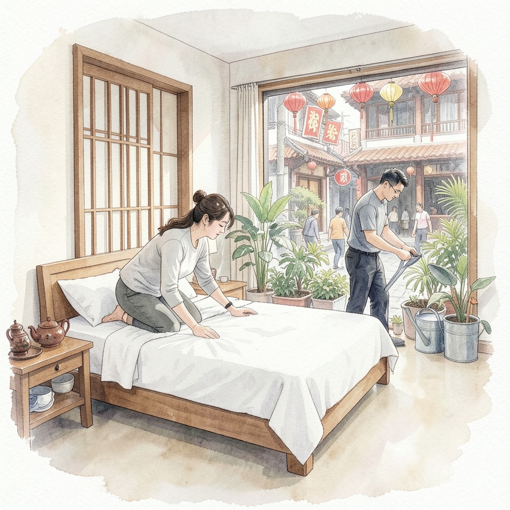 如何整洁地整理床铺