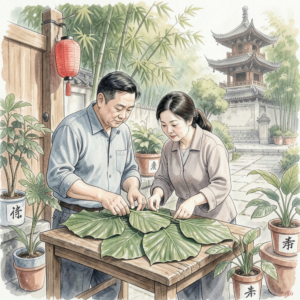 準備製作棕櫚十字架所需的材料