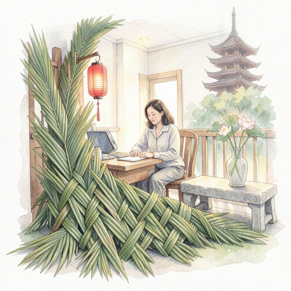 添加棕櫚葉與細節
