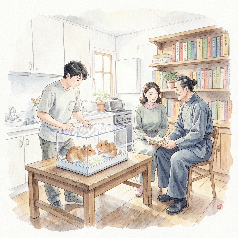 观察仓鼠的互动行为