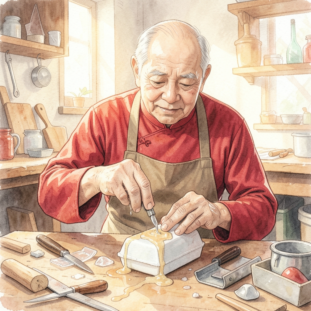 等待胶水固化并检查修复效果