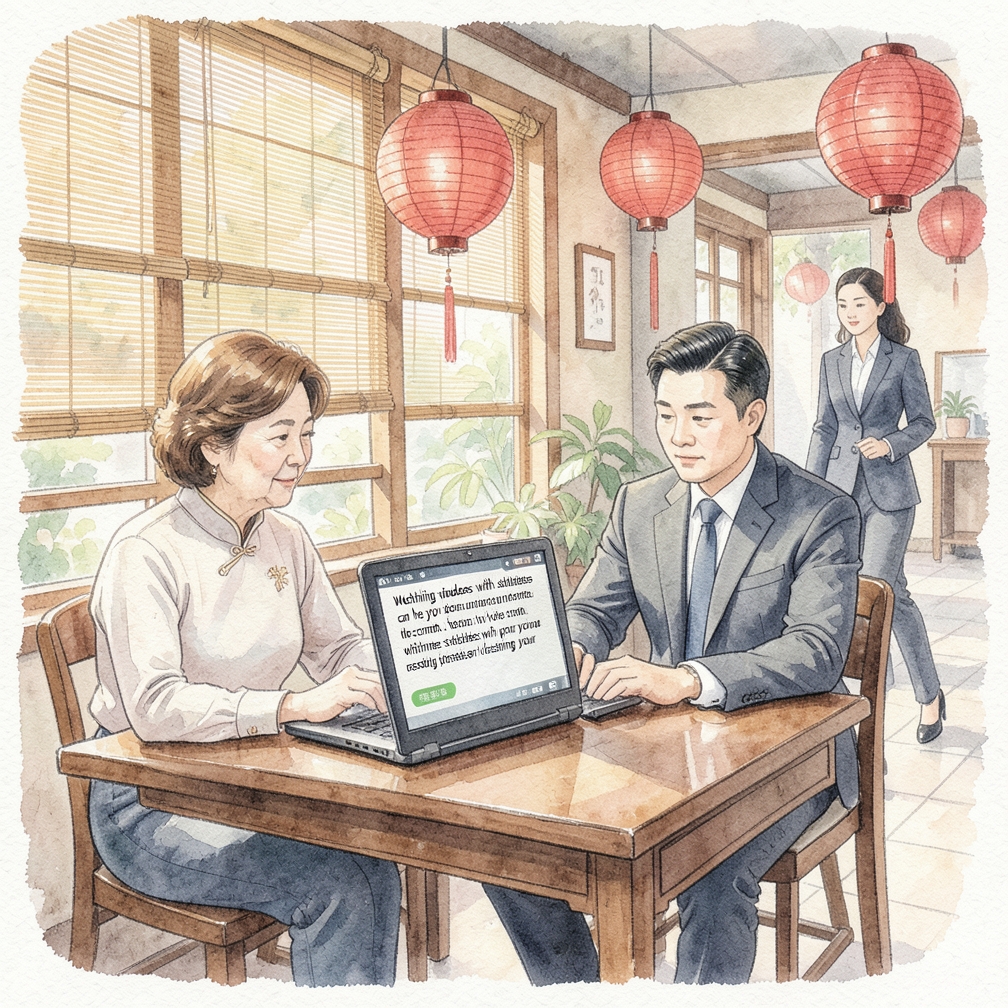 观看带字幕的视频