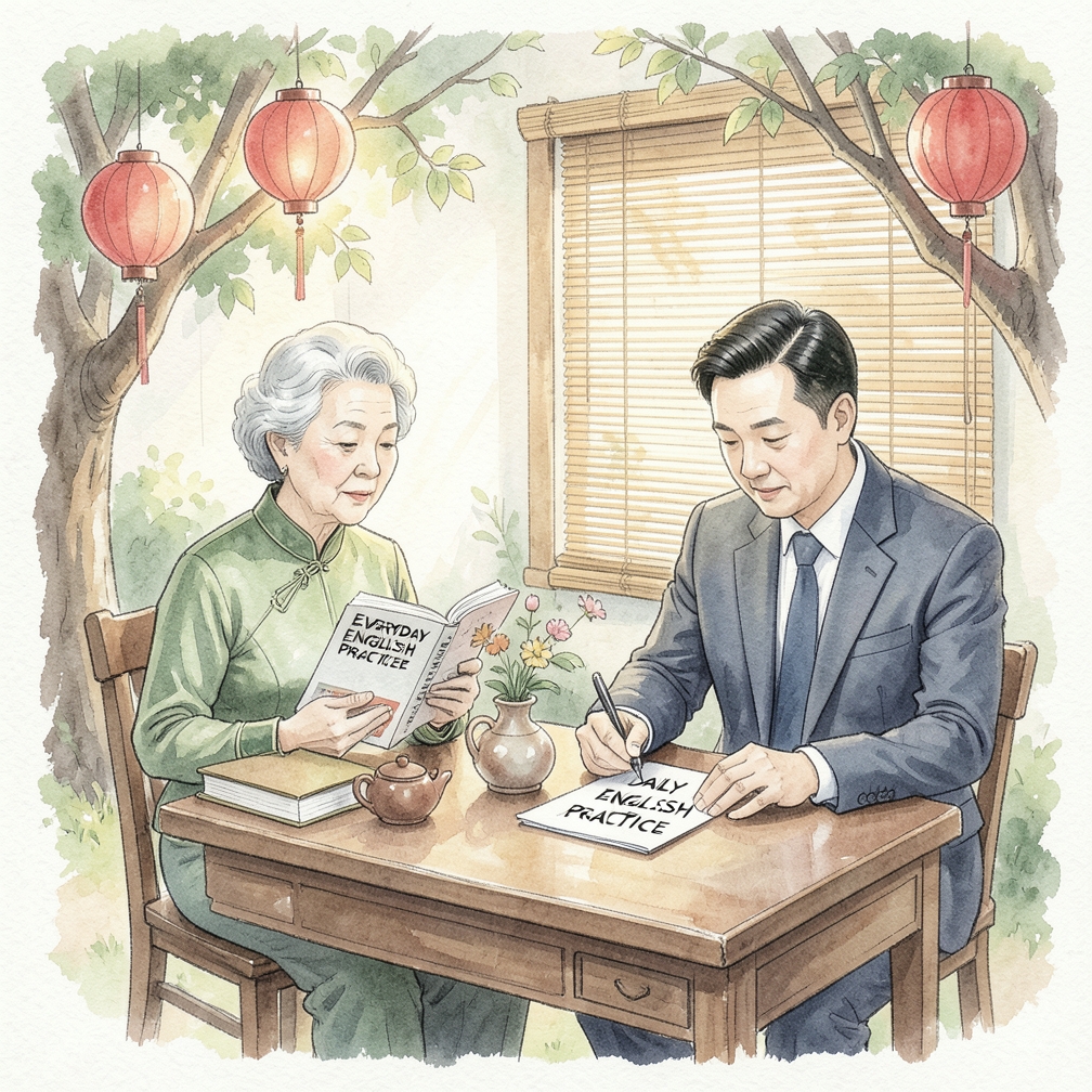 每天留出时间练习英语