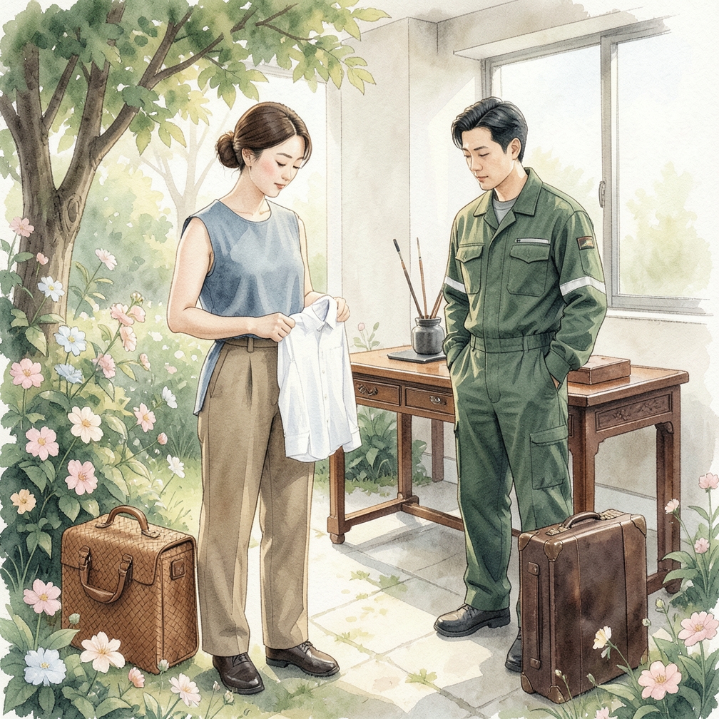 如何卷衬衫以备打包