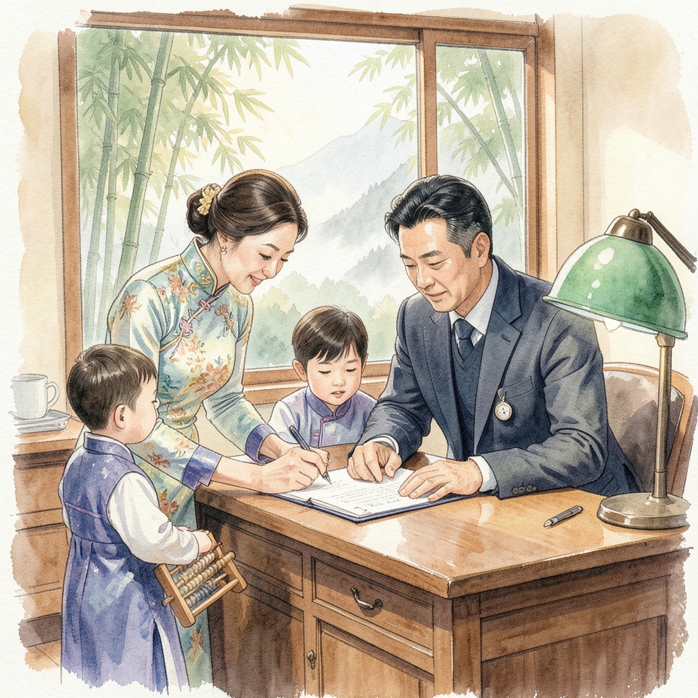 在公证人面前签署宣誓书