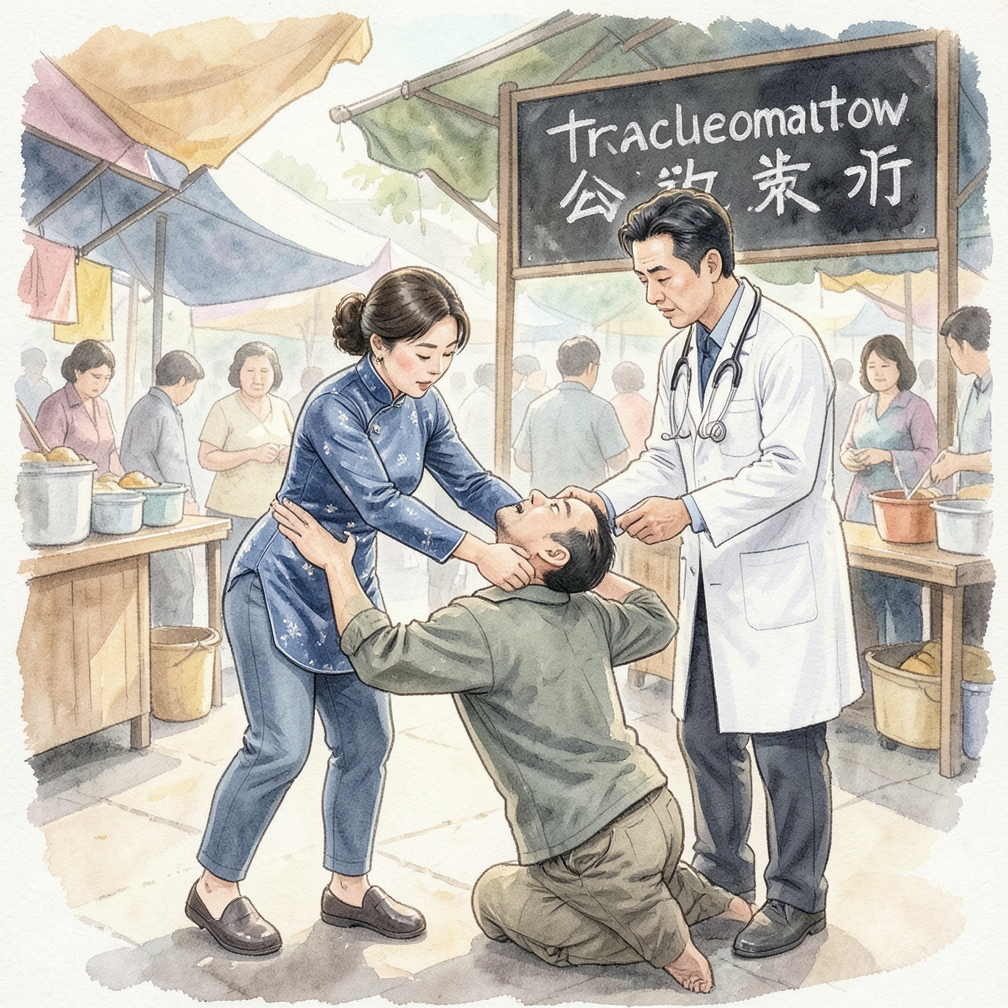 進行腹部衝擊