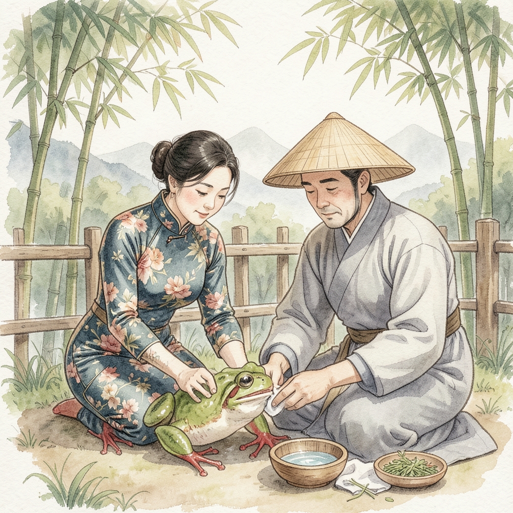 如何逐步照顾患有红腿病的生病青蛙