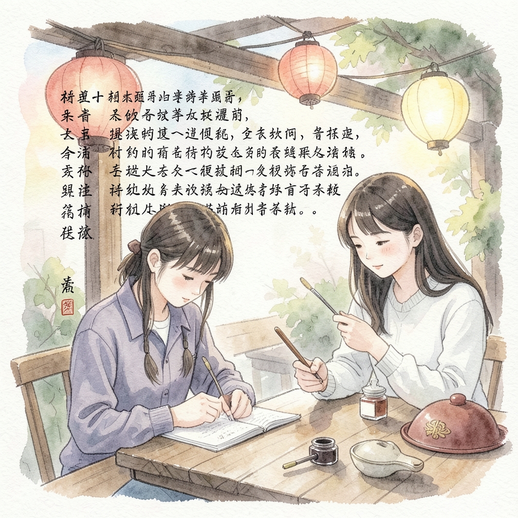 課堂上認真記筆記