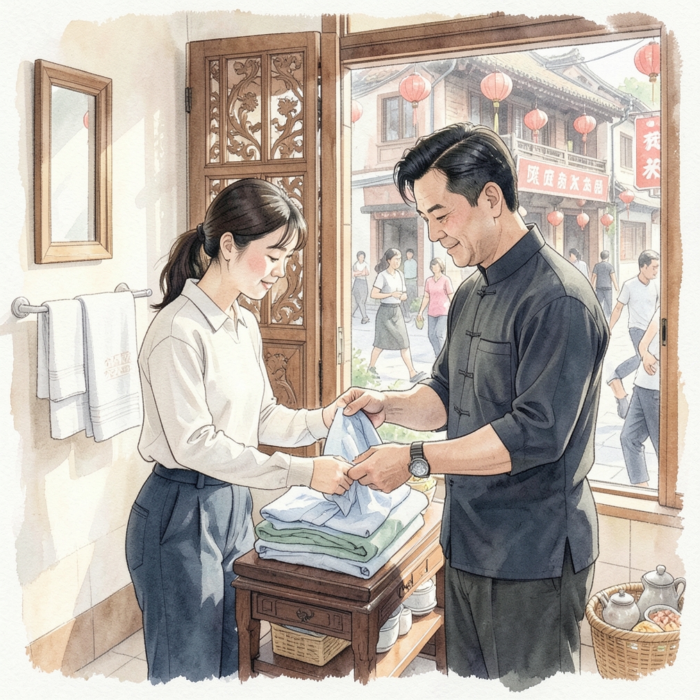 如何折叠长袖衬衫