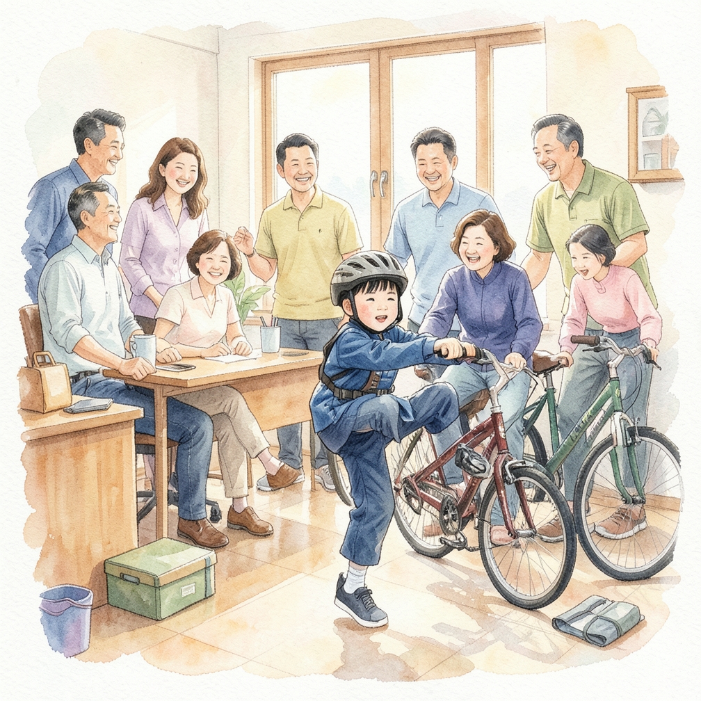 如何完成一个自行车踢