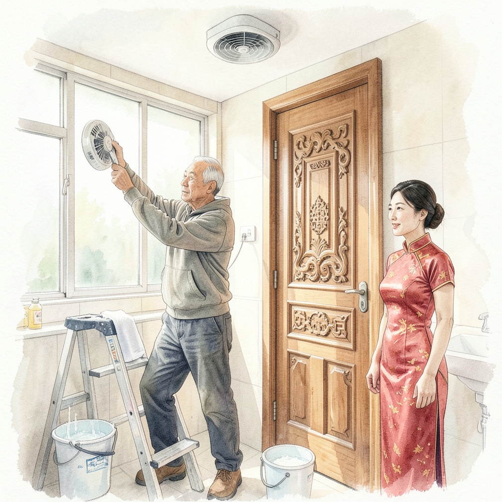 如何一步一步清洁浴室风扇