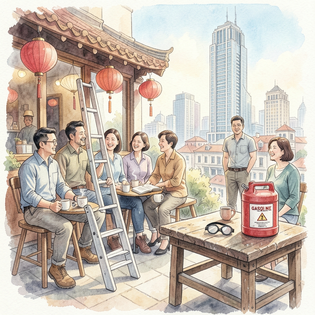 放置汽油桶