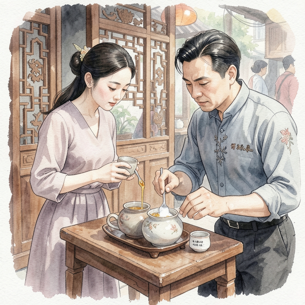 加入少量糖帮助溶解
