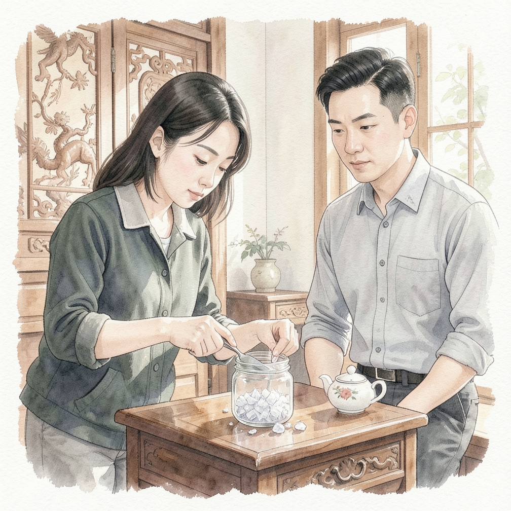 如果结晶粘在罐底怎么办？