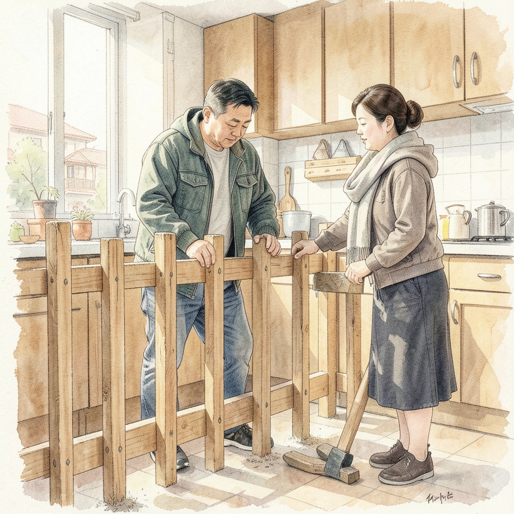搭建围栏的基本框架