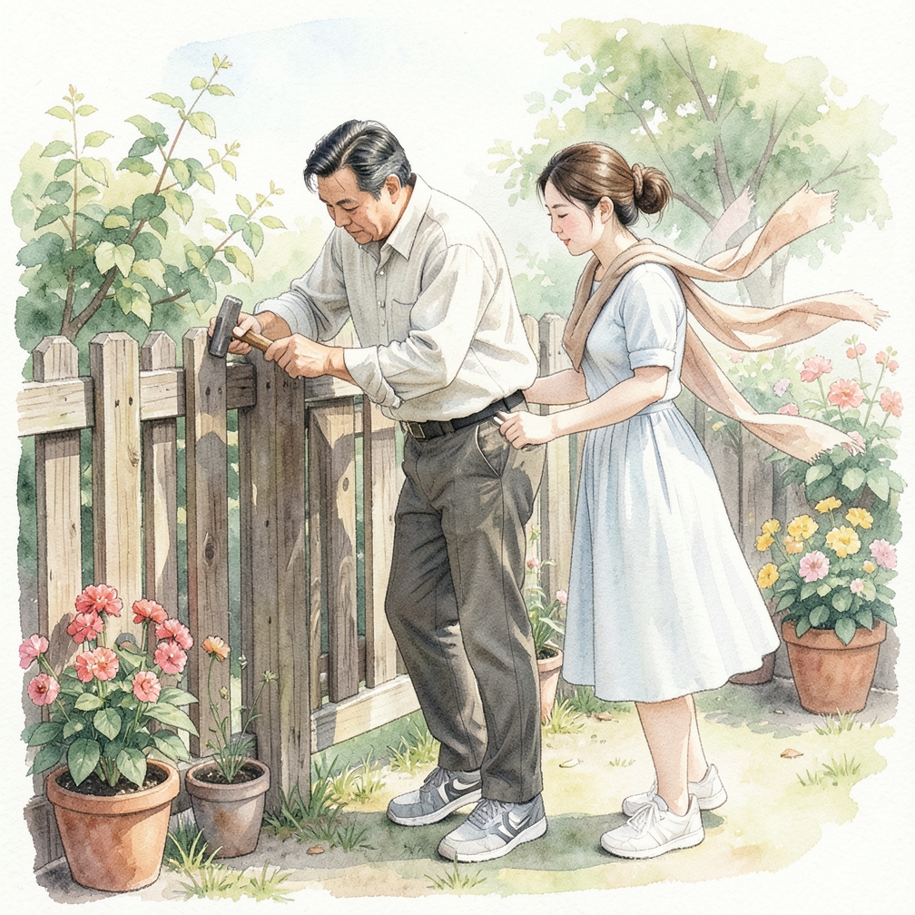 固定围栏面板至框架