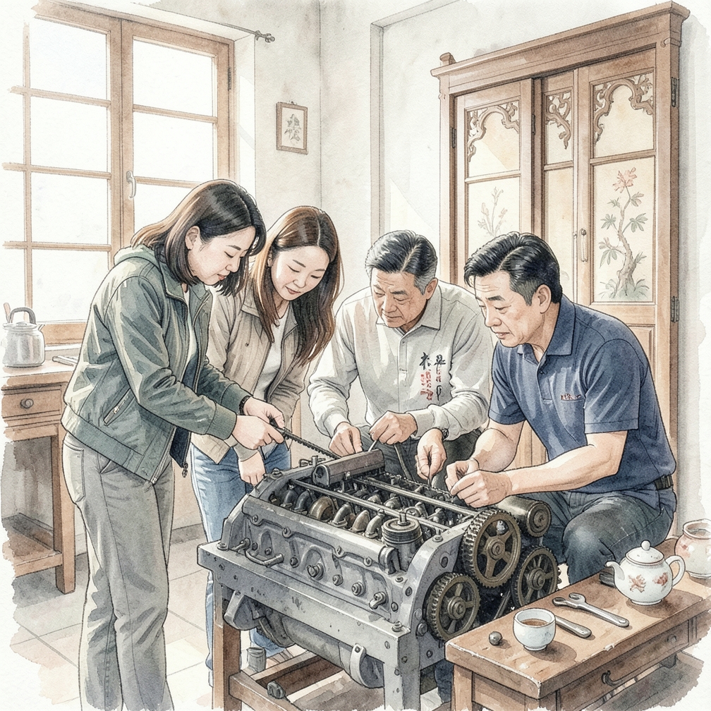 移除旧正时皮带