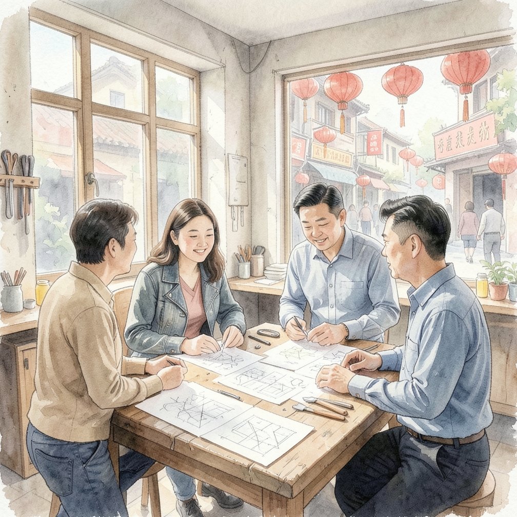 参观攀岩馆获取设计灵感。