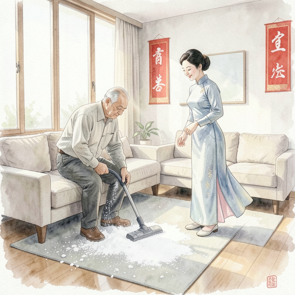 用小苏打中和醋味