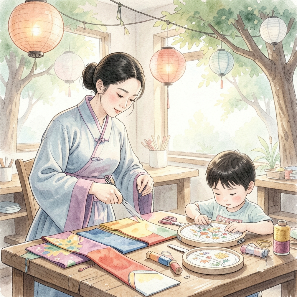 剪出尾巴形狀