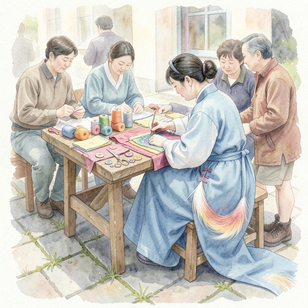 縫製尾巴