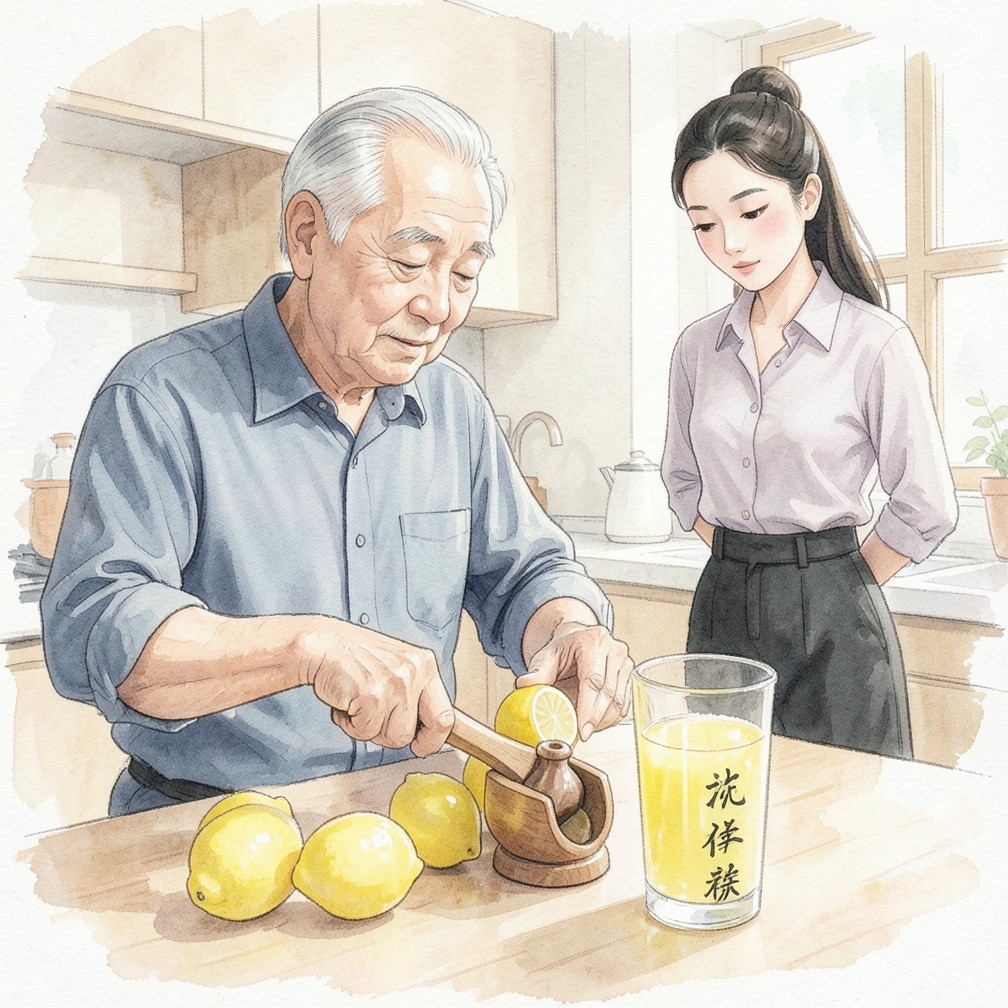 准备柠檬和工具