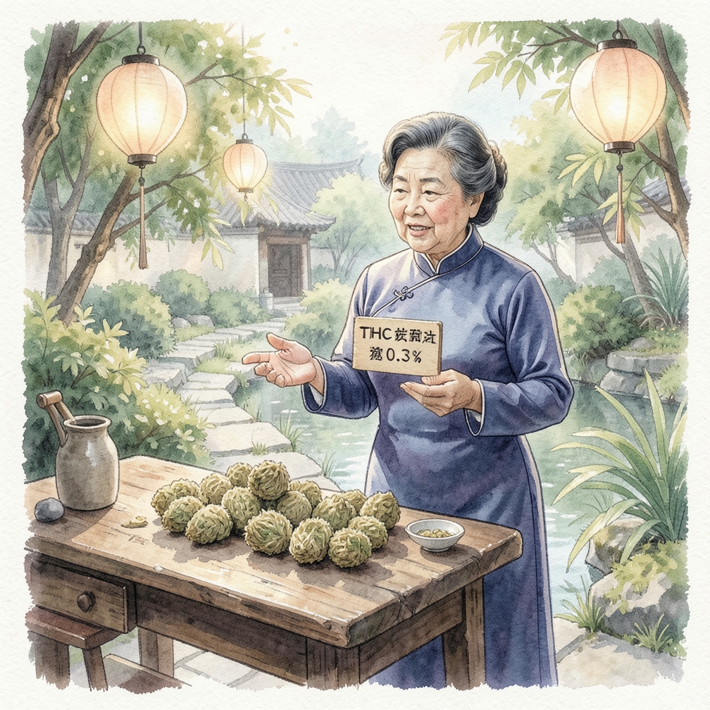 詢問THC含量以判斷是否為大麻花