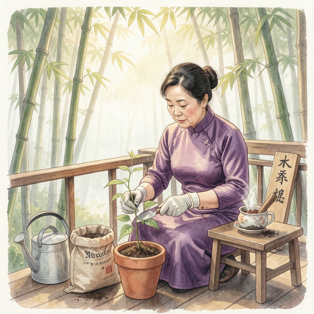 如何逐步种植一棵木槿树