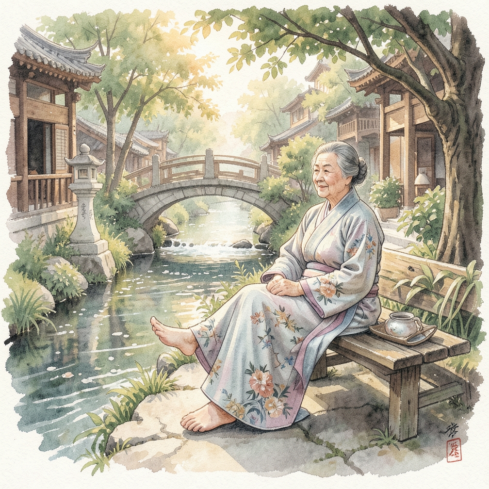 抬高双脚以减少肿胀
