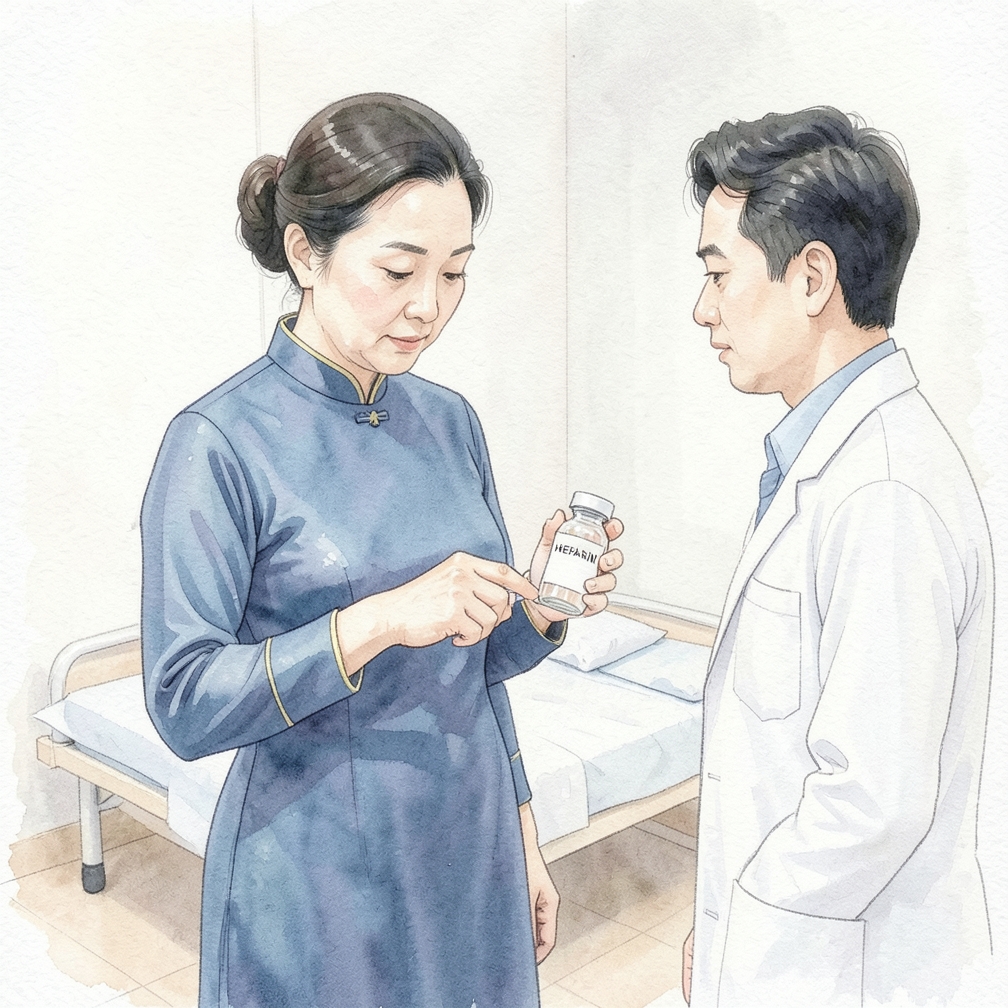 移除瓶盖并摇晃药瓶