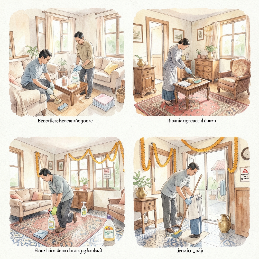 準備清潔用品