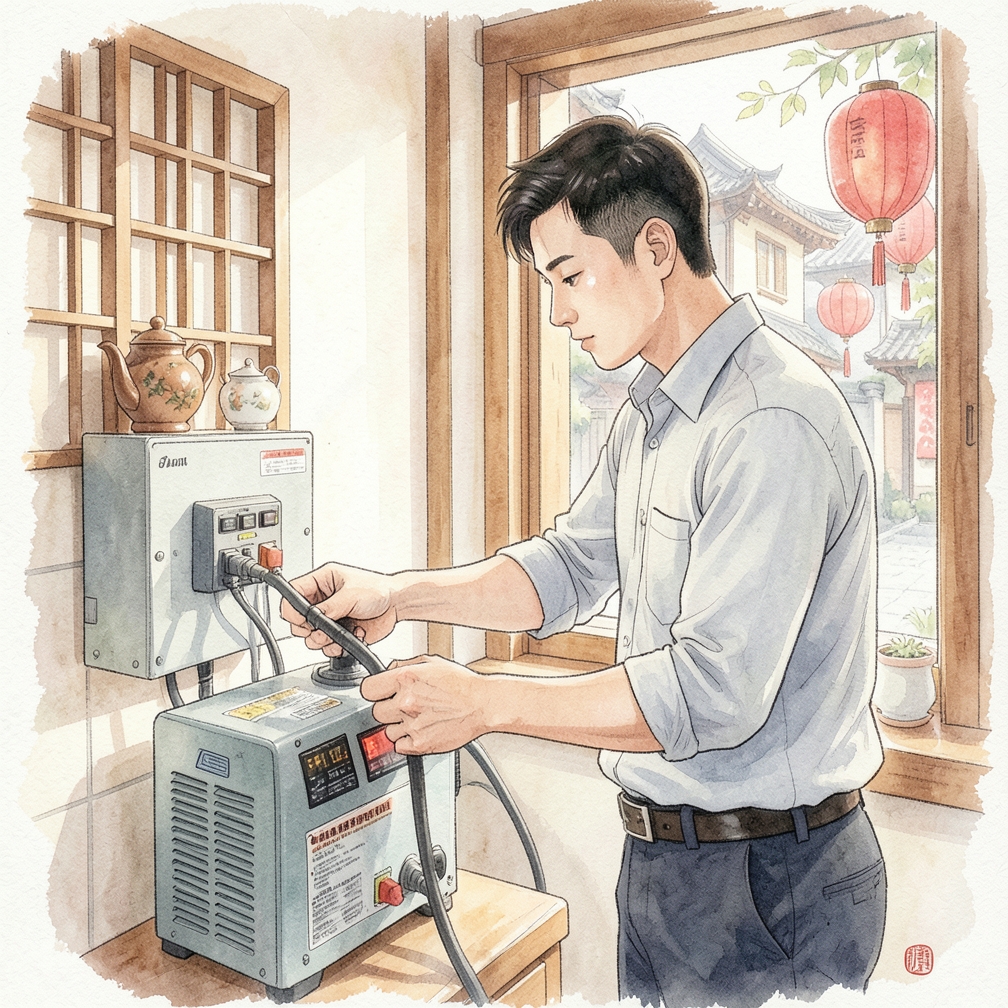 步骤 4：将发电机连接到配电盘