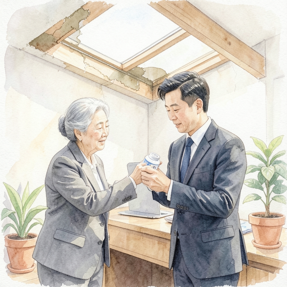 涂抹密封剂并固定零件