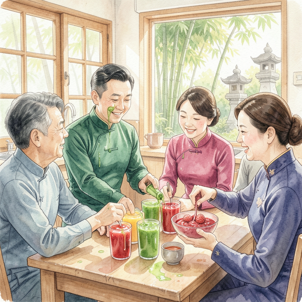 用果汁浸泡痣