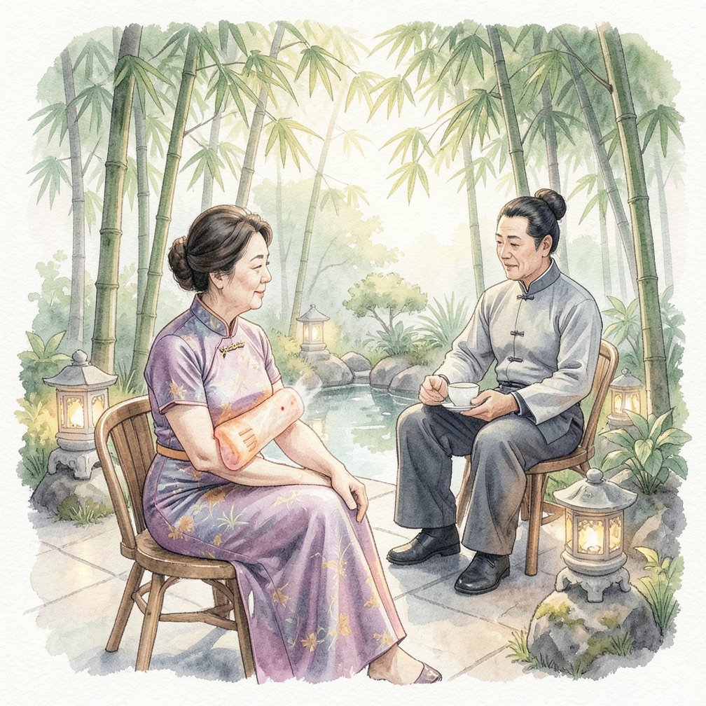 使用熱敷