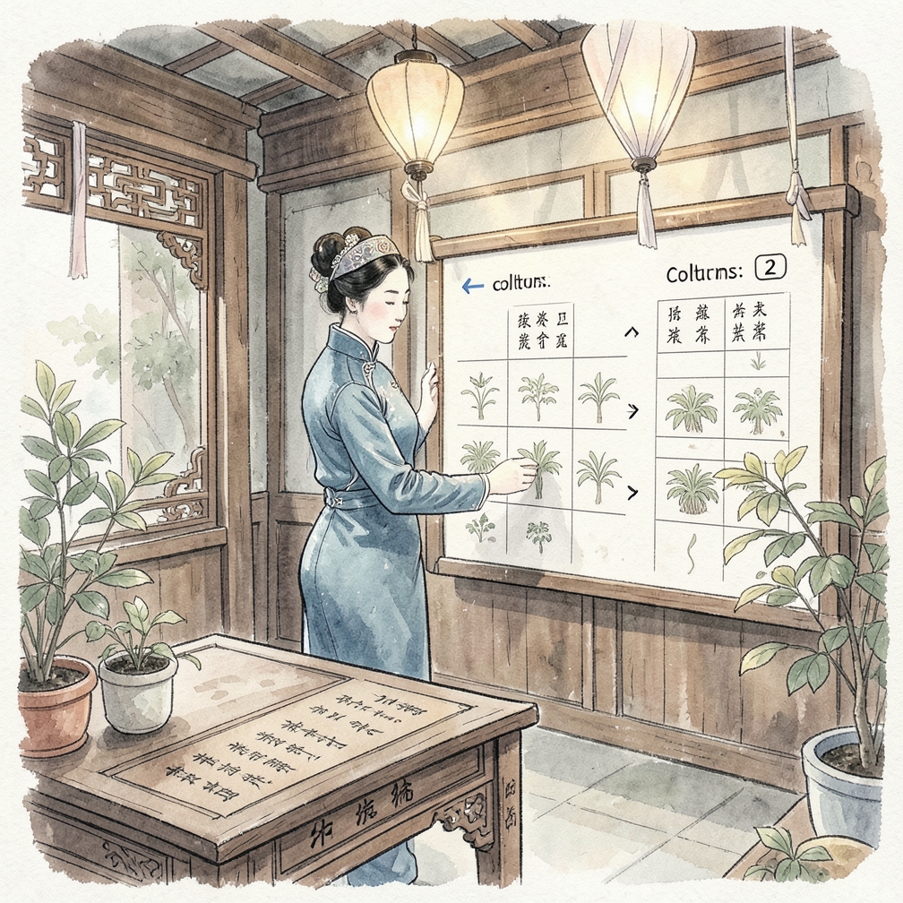 選擇列數