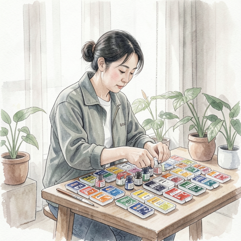 选择颜料