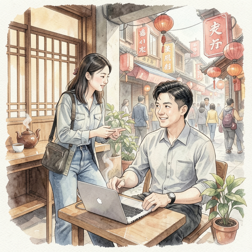 如何在线上向一个男生发起第一次主动