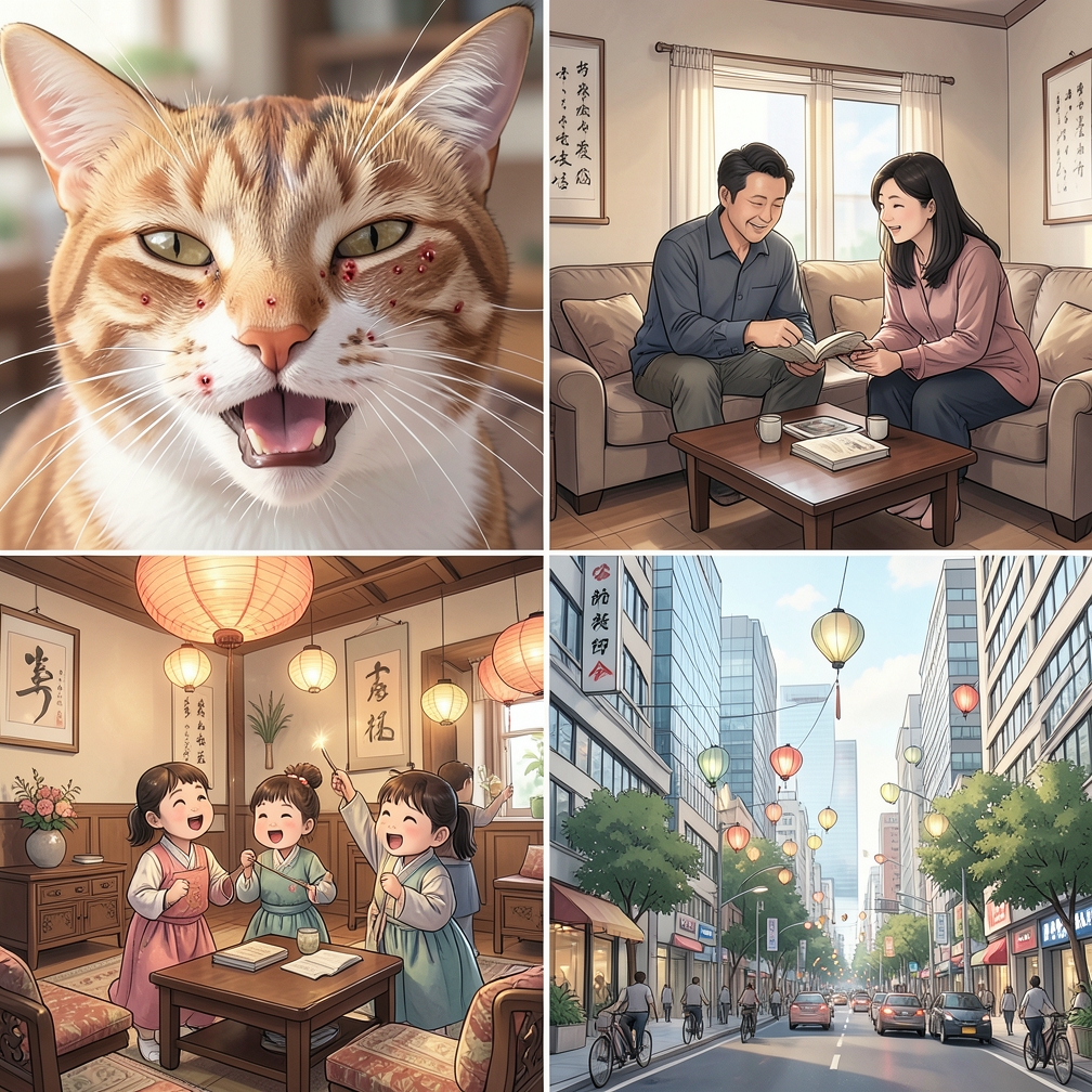 检查猫咪的口腔