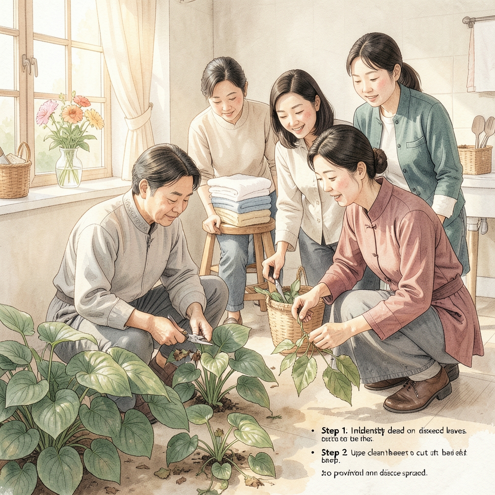 观察花朵状态以判断是否需要修剪