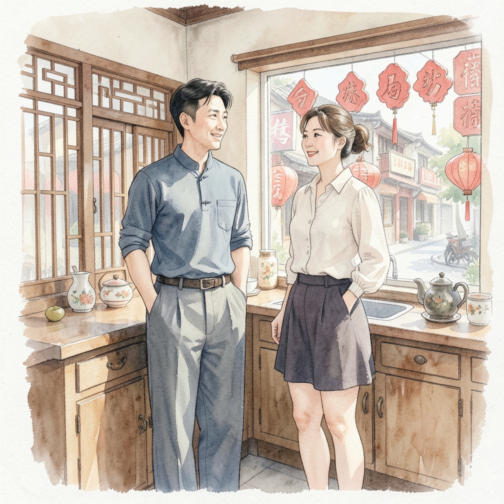 搭配宽松与紧身衣物