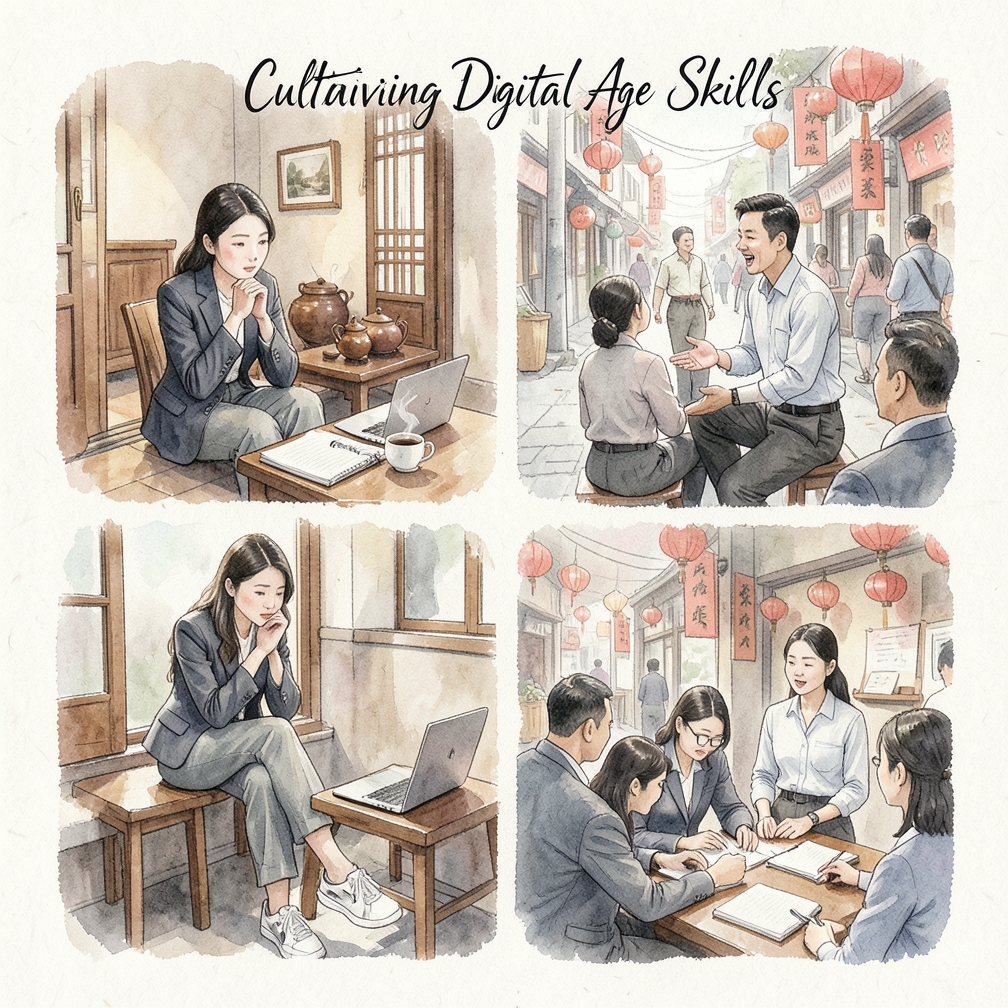 如何逐步培养数字时代成功职业所需的技能